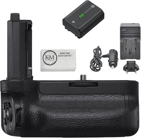 Sony VG-C4EM Vertical Grip Bundled with Sony NP-FZ100 Battery + Charger + Cleaning Cloth (4 Items) in Kuwait