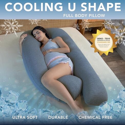Pregnancy Pillow, Body Pillow, Side Sleeper Pillow, Cooling in Kuwait