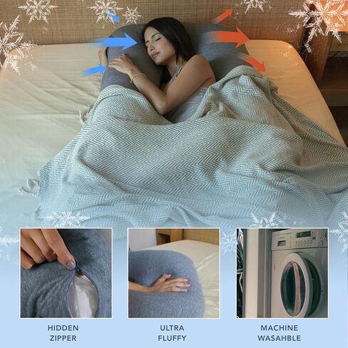 Pregnancy Pillow, Body Pillow, Side Sleeper Pillow, Cooling in Kuwait