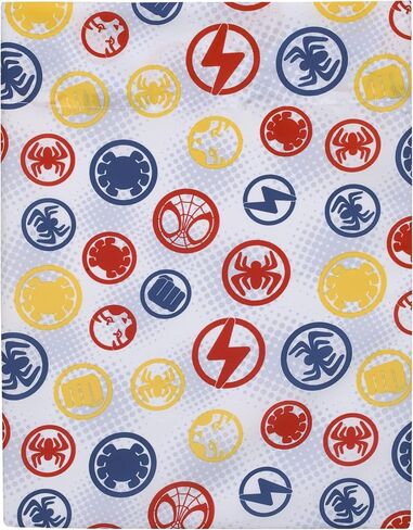 Marvel Spidey and His Amazing Friends 4 Piece Toddler Bed Set Comforter | Fitted Bottom Sheet, Flat Top Sheet, Reversible Pillowcase in Kuwait