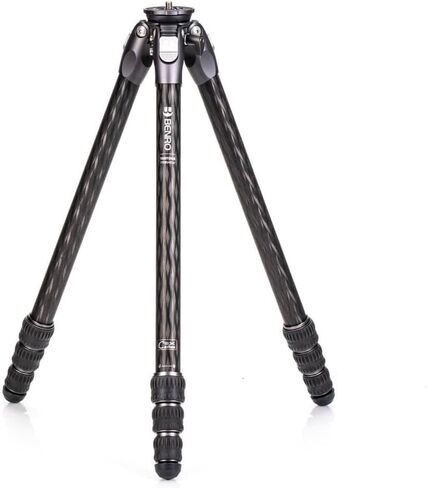 Benro Tortoise Columnless Carbon Fiber Zero Series Tripod with GX25 Ballhead, 3 Leg Sections, Twist Leg Locks, Padded Carrying Case (TTOR03CGX25) in Kuwait