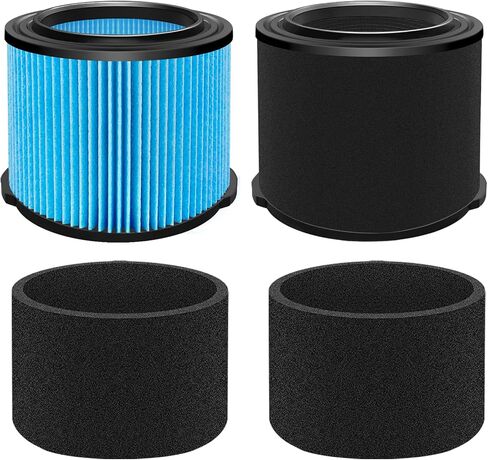 VF3500& VF3700 Filter Replacement for Ridgid 4 Gallon Shop Vaccum, 26643 Fine Dust Filter for 3/4/4.5 Gallon Wet Dry Portable Vacuums, Replaces WD40700, WD30500-2 Pack in Kuwait