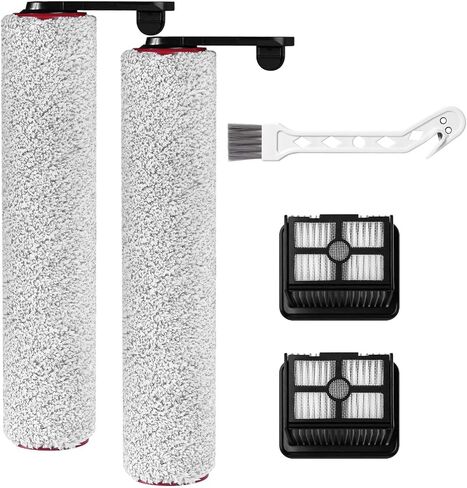Replacement Roller Brush & HEPA Filters for H12 Pro FlexReach | 4-Pack includes 2 brush rollers & 2 HEPA filters. Compatible with Dreame H12 Pro FlexReach & Aero Pro wet dry vacuums. in Kuwait