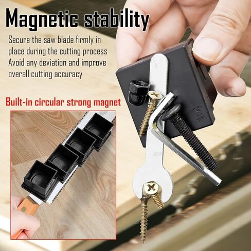 Dovetail Jigs Guide with 8 Magnetic Modules, Hand Saw Cutting Gauge, Wood Joints Saw Guide for Woodworking in Kuwait