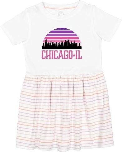inktastic Chicago Gifts Souvenirs for Kids Toddler Dress in Kuwait
