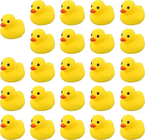 Mini Yellow Rubber Bath Ducks for Child 24pcs in Kuwait