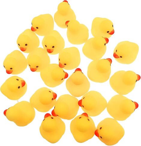 Mini Yellow Rubber Bath Ducks for Child 24pcs in Kuwait