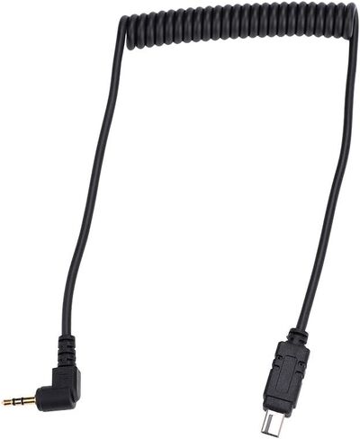 Remote Shutter Release Cable Cord for D750 D600 D610 D7000 D90, 30cm/100cm Tiled Stretchable Shutter Cable for Flash Trigger, AntiVibration Lightweight for in Kuwait