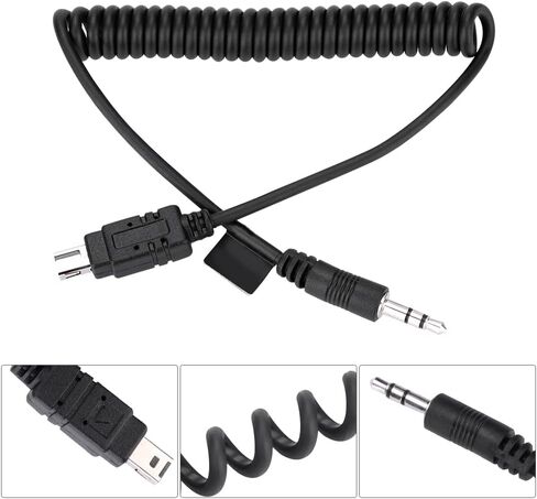 Shutter Release Cable 0.5m MCDC2 Remote Shutter Cord for D750 D7200 D7000 D5300 D5100 D5000 D3300 D3200 D3100 D90 Df, 3.5mm Camera Remote Release Cable (3.5mm-N3) in Kuwait