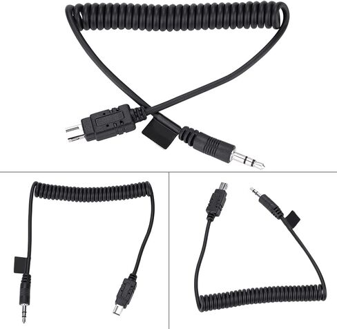 Shutter Release Cable 0.5m MCDC2 Remote Shutter Cord for D750 D7200 D7000 D5300 D5100 D5000 D3300 D3200 D3100 D90 Df, 3.5mm Camera Remote Release Cable (3.5mm-N3) in Kuwait