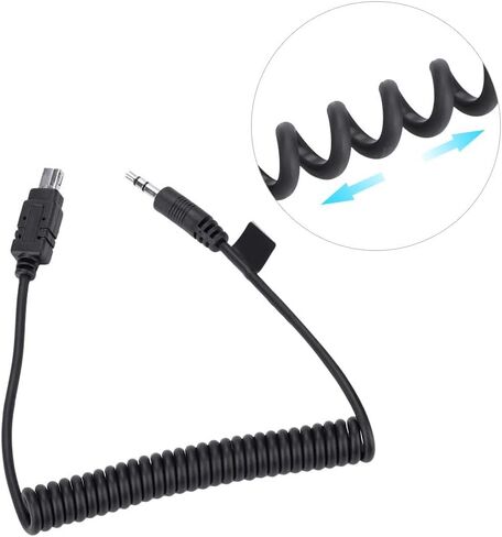 Shutter Release Cable 0.5m MCDC2 Remote Shutter Cord for D750 D7200 D7000 D5300 D5100 D5000 D3300 D3200 D3100 D90 Df, 3.5mm Camera Remote Release Cable (3.5mm-N3) in Kuwait