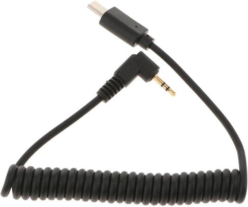 Coiled 2.5mm to S2 Camera Remote Shutter Cable for A6000 HX300 A9 in Kuwait