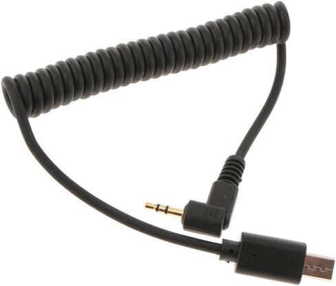 Coiled 2.5mm to S2 Camera Remote Shutter Cable for A6000 HX300 A9 in Kuwait