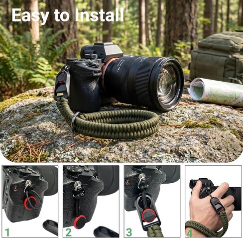 Camera Wrist Strap,Adjustable Nylon Wrist Straps With quick-release buckle,Camera Strap for DSLR Mirrorless Camera in Kuwait