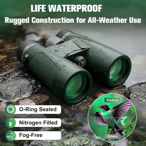 Monocular 12x42 Roof Prism Binoculars for Adults -Monoculars for Adults High Power with BAK4 Prism & FMC Lens, Suitable for Bird Watching Hunting Hiking Camping in Kuwait