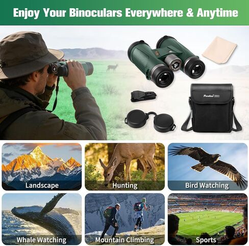 Monocular 12x42 Roof Prism Binoculars for Adults -Monoculars for Adults High Power with BAK4 Prism & FMC Lens, Suitable for Bird Watching Hunting Hiking Camping in Kuwait