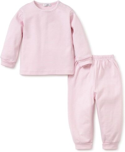kissy kissy Baby Boys and Girls 100% Pima Cotton Simple Stripes Pant and Long Sleeve Tee Set, Newborn to 9 Months in Kuwait