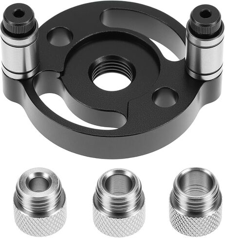 QWORK Self-Centering Doweling Jig, Straight Hole Guide for Precise Woodworking, with 6mm, 8mm, 10mm Bushings, Hole Puncher Locator in Kuwait