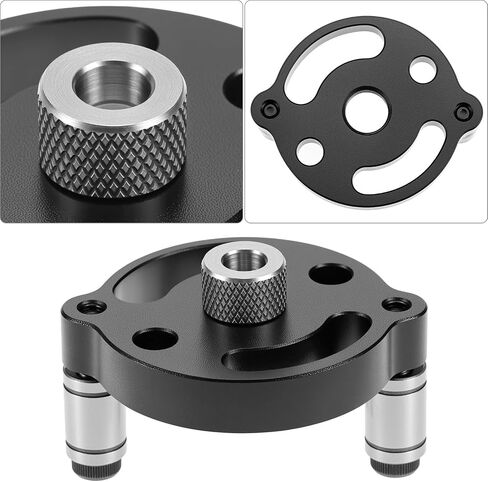QWORK Self-Centering Doweling Jig, Straight Hole Guide for Precise Woodworking, with 6mm, 8mm, 10mm Bushings, Hole Puncher Locator in Kuwait