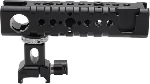 Universal Camera Cage Top Handle Grip with Removable 36mm Slider, Aluminum Alloy Rig Top Grip Featuring Cold Shoe Mount and 1/4 3/8 Inch Screw Holes for Accessories in Kuwait