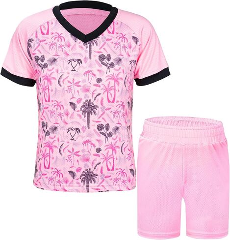 Unisex Kids Soccer Jersey for Girls Soccer Shirts Boy Football Outfits Soft Ideal Gift for Little Athlete 2-14 Years in Saudi Arabia
