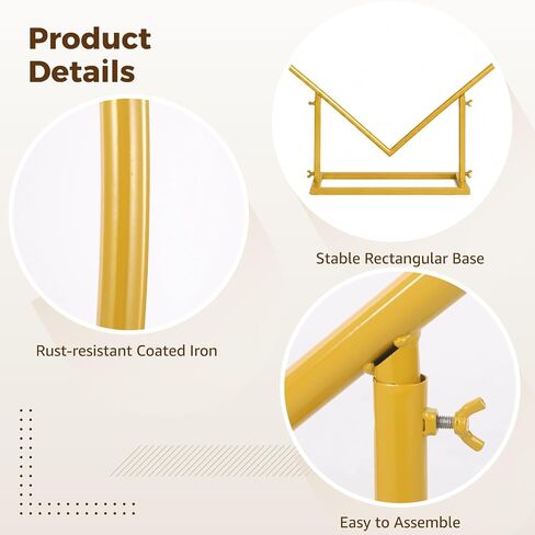 6.6 x 6.6 ft Heart Arch Stand, Heavy-Duty Gold Metal Heart Shape Arch | for Proposal, Balloon Photo Backdrop Stand with Base for Anniversary, Wedding Ceremony, Birthday Party in Kuwait