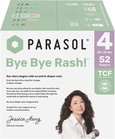 Parasol Clear+Dry Natural Disposable Diapers Size 4-52ct in Kuwait