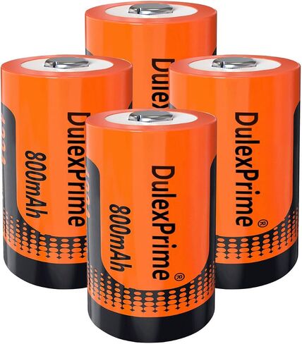 123A Rechargeable Batteries, 4-Pack 123A NiMH Batteries and Charger for Arlo VMS3130 VMC3030 3200 3330 3430 3530 Security Cameras, Alarm System, Flashlight in Kuwait