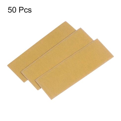 HARFINGTON 50pcs Micro Sander Paper 220 Grit 3.5x1.2 Inch Mini Sanding Sheets Strips Hook Loop Sandpapers for Wood Metal Small Projects Tight Spaces Polish Work in Kuwait