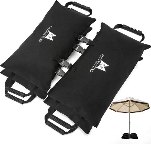 Umbrella Base Weight for Patio & Cantilever Umbrella Stands | 4-Pack 65LBS Sand Bags for Weight,Heavy-Duty Fillable Weight Bags to Hold Things Down,Patio Furniture Weights in Kuwait