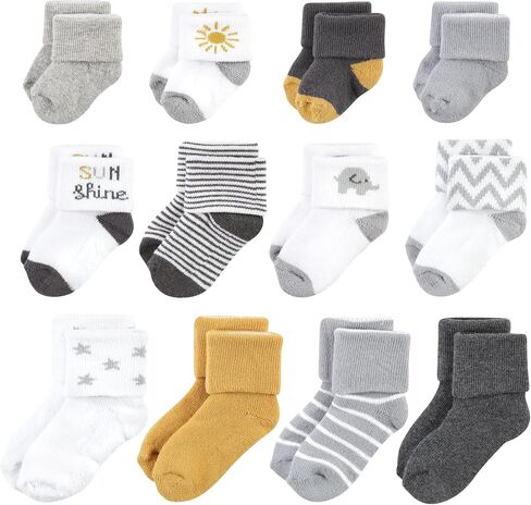 Hudson Baby baby-girls Grow With Me Socks 12pk in Kuwait