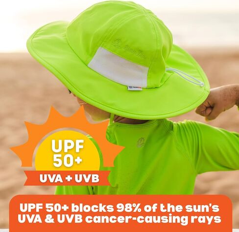 SwimZip Wide Brim Sun Hat | UPF 50+ Protection for Baby, Toddler, and Kids in Kuwait