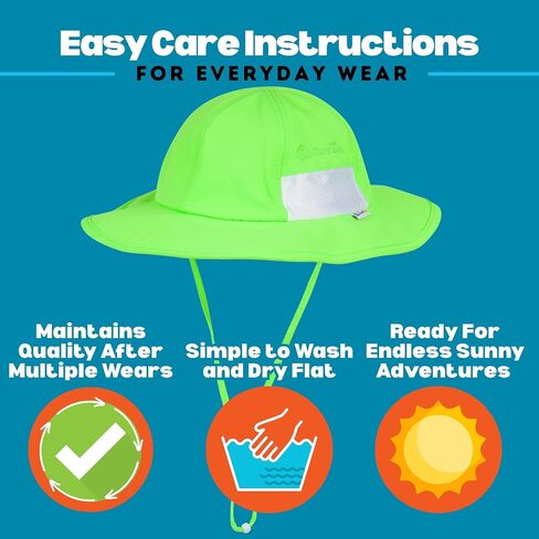 SwimZip Wide Brim Sun Hat | UPF 50+ Protection for Baby, Toddler, and Kids in Kuwait