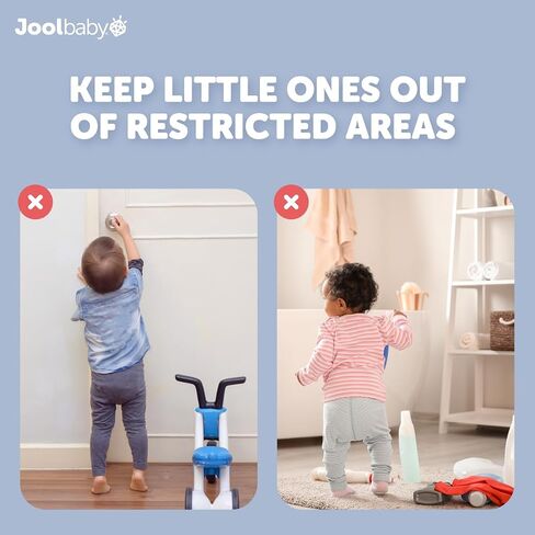 Jool Baby Door Knob Covers for Child Safety (4 Pack) - Easy to Install | Childproof Your Home & Keep Kids Out of Places They Shouldn’t Be – Easy for Adults to Open, Difficult for Kids to Figure Out in Kuwait