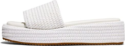 EQAUDES Platform Sandals Women Slip on Espadrille Wedges Slides Bohemia Sandals Flatform Open Toe Beach Sandals in Kuwait