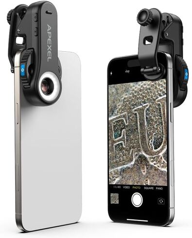 APEXEL 100x Phone Micro Lens with LED Light for Smartphone Macro & Microscope in Saudi Arabia