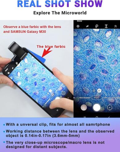 APEXEL 100x Phone Micro Lens with LED Light for Smartphone Macro & Microscope in Saudi Arabia