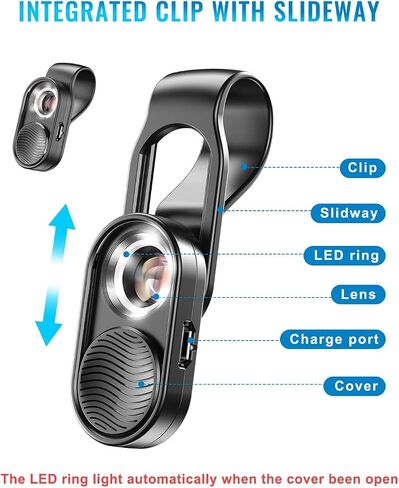 APEXEL 100x Phone Micro Lens with LED Light for Smartphone Macro & Microscope in Saudi Arabia