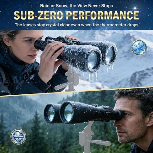 15x35-70mm Zoom HD Binoculars with BAK4 Prism & FMC Optics for Adults | Explore Wildlife, Scenic Landscapes and Outdoor Adventures with Clear Views for Bird Watching, Hiking & Travel in Kuwait