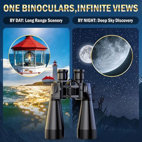 15x35-70mm Zoom HD Binoculars with BAK4 Prism & FMC Optics for Adults | Explore Wildlife, Scenic Landscapes and Outdoor Adventures with Clear Views for Bird Watching, Hiking & Travel in Kuwait