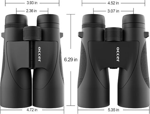 12x50 Binoculars for Adults Cruise Ship Travel Outdoor High Powerd Gift | Large 50mm Objective Lens, Easy Focus, Low Light Vision, Clear Image for Bird Watching Hunting Concert Stargazing in Kuwait