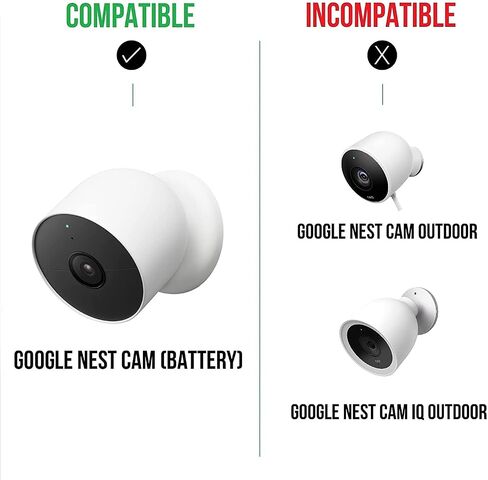 Wasserstein Anti-Theft Mount for Google Nest Cam Outdoor or Indoor, Battery - Made for Google Nest (2-Pack) (Camera Not Included) in Kuwait