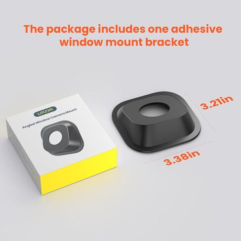 No Drill Window Mount for Litokam Window Camera, Adjustable Angle Tilt(Up/Down/Left/Right), No Screws, No Reflections, Damage-Free Mount for Outdoor Monitoring, Windows/Door Bracket Holder in Kuwait