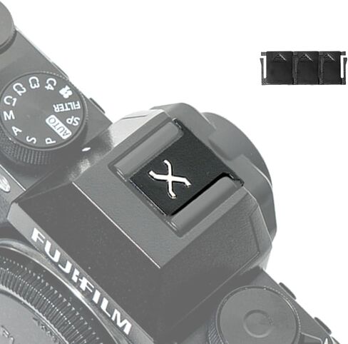 1pcs BS-3F Aluminum Alloy Camera Hot Shoe Cover Cap Protector for Fuji X Fujifilm GFX Mount Camera Black in Kuwait
