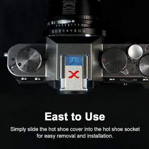 1pcs BS-3F Aluminum Alloy Camera Hot Shoe Cover Cap Protector for Fuji X Fujifilm GFX Mount Camera Black in Kuwait