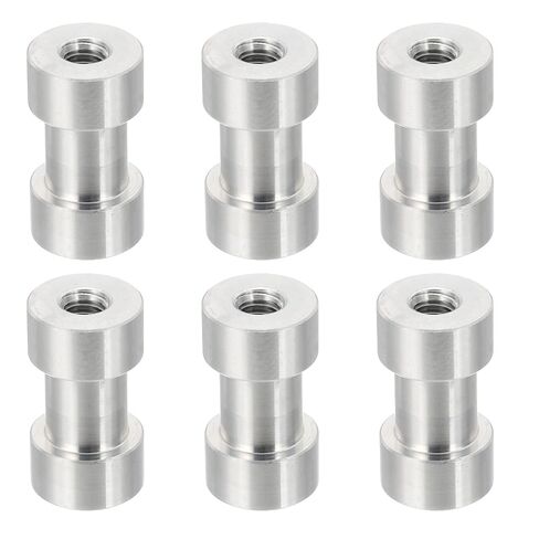 PATIKIL Camera Spigot Screws Converter 1/4" to 3/8" Female to Female, 6 Pack Tripod Screws Adapter Spigot Stud for Light Stand Hot Shoe Cold Shoe Adapter Ball Head Flash, Silver in Kuwait
