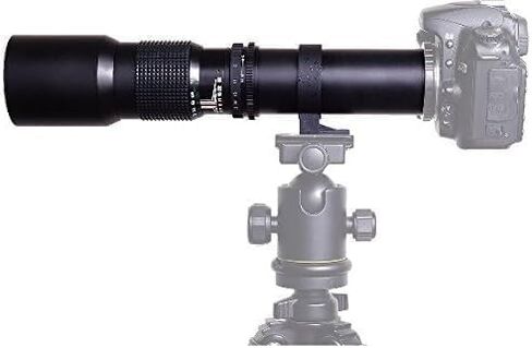 HD 500mm/1000mm f/8 Manual Telephoto Lens for Pentax K-1, K-S2, K-S1, K-500, K-70, K-50, K-30, K5 IIs, K-7, K-5, K-3 II, K-2, K-X, K20D, K100D, K110D and K10D (for Pentax K T-Mount) in Kuwait