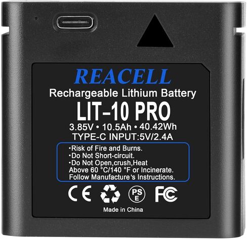 2Pack LIT-10 Battery Compatible with Spypoint Trail Camera,10500mAh | Replacement LIT10 Battery for Spypoint Link-Micro, Cell-Link, LM2, Link-Micro-S-LTE Cellular Trail Cameras in Kuwait