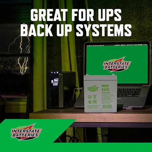 Interstate Batteries High Rate Battery 12V 5Ah SLA AGM VRLA HSL1056 in Kuwait