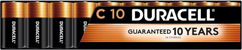Duracell Coppertop C Batteries, 8 Count, 10-Year Shelf Life, Long-lasting in Kuwait